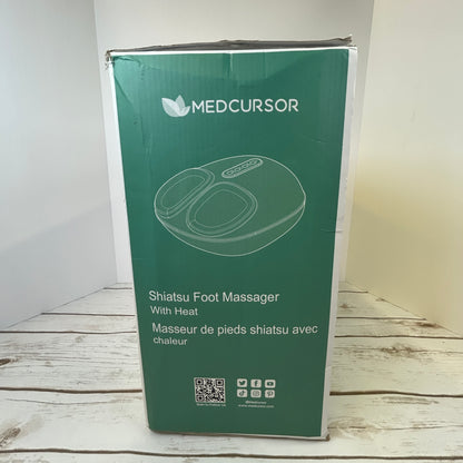 NIOB New MEDCURSOR Shiatsu Foot Massager w/Heat MDFM400 Spa Relaxation