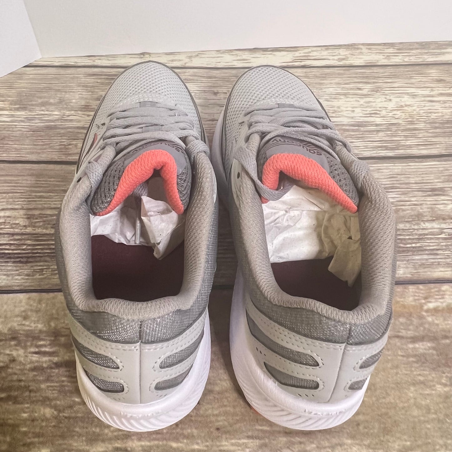 Saucony Cohesion 15 Fog/Coral S10702-22 Women’s 7 Wide