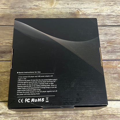 Gueray Portable Bluetooth Music Player CD Player FM Radio Model KC-806 ONLY BLACK ONE LEFT!!!