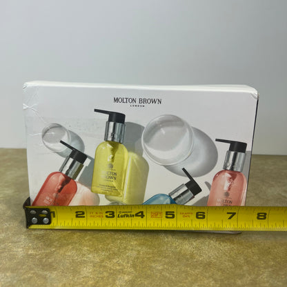 NIB New Molton Brown 4 x 3.3 oz. Floral & Marine Hand Gift Set Fine Liquid Hand Wash