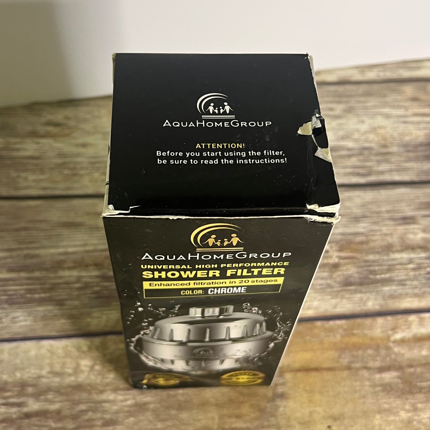 NIOB New Aqua Home Group Universal High Performance Shower Filter Chrome X0031TSIBB