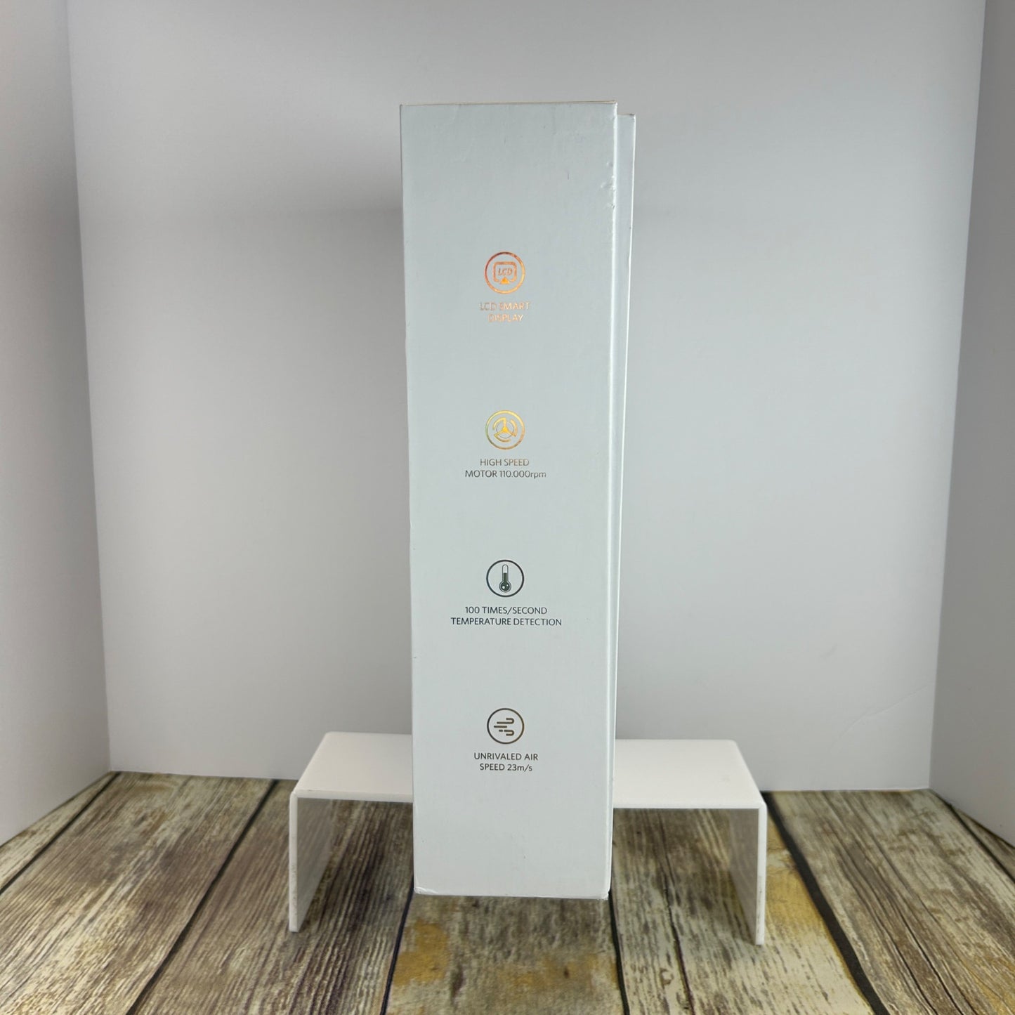 Plasma 110.000 RPM BLDC Hair Dryer W/ Diffuser & Nozzle Magnetic Attachments Gray