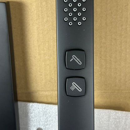 Hoimpro Wall Mount Bathtub Faucet Set With Waterfall Tub Spout & Handheld Sprayer Matte Black