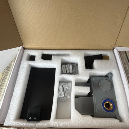 Hoimpro Wall Mount Bathtub Faucet Set With Waterfall Tub Spout & Handheld Sprayer Matte Black