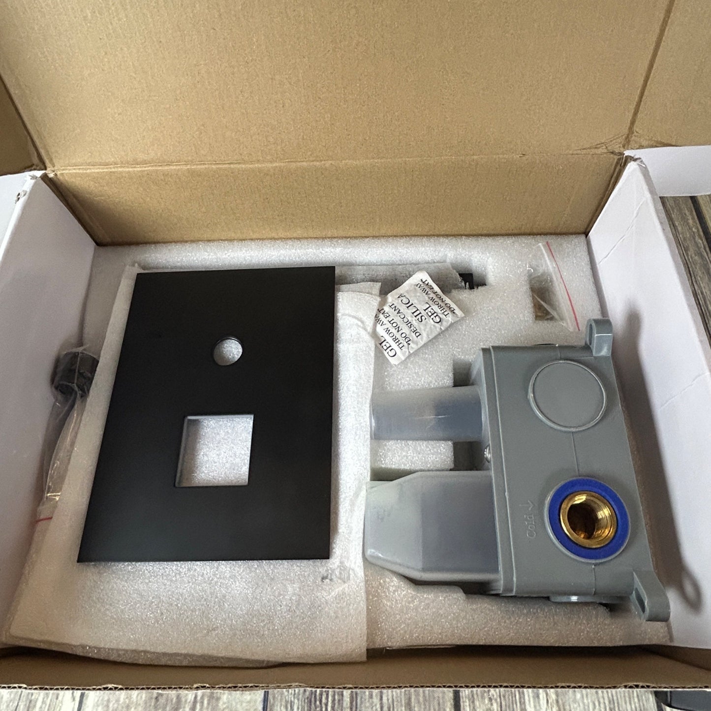 Hoimpro Wall Mount Bathtub Faucet Set With Waterfall Tub Spout & Handheld Sprayer Matte Black