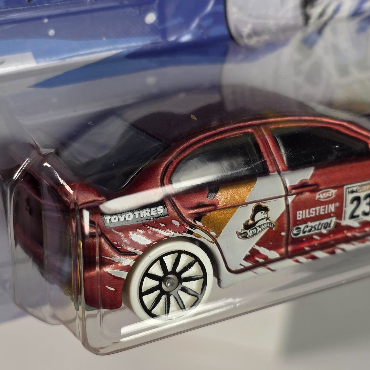 2023 Hot Wheels Winter Holiday Collection 2008 Lancer Evolution Satin Red Model Car