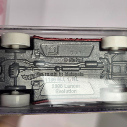 2023 Hot Wheels Winter Holiday Collection 2008 Lancer Evolution Satin Red Model Car