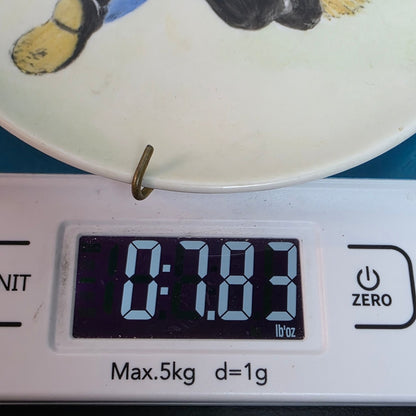 Vintage 1964 Barry Leighton Jones Original Signed Hand Painted Clown Ceramic Plate