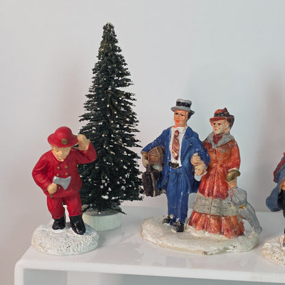 Lemax Victorian Christmas Village Figurines Set