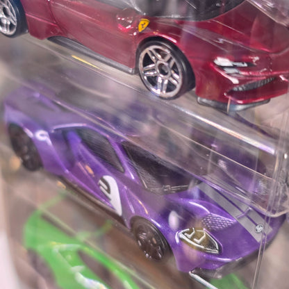 🔥 VHTF FERRARI 🔥 Hot Wheels 2025 HW Motor Show 5-Pack NIP - ASTON LAMBO LOTUS FORD