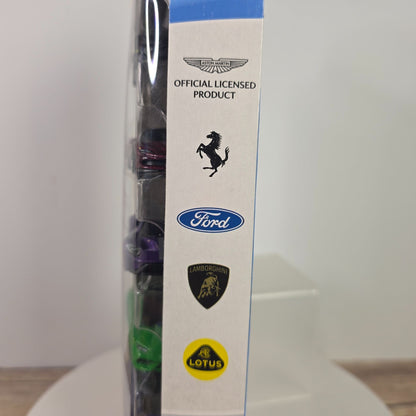 🔥 VHTF FERRARI 🔥 Hot Wheels 2025 HW Motor Show 5-Pack NIP - ASTON LAMBO LOTUS FORD