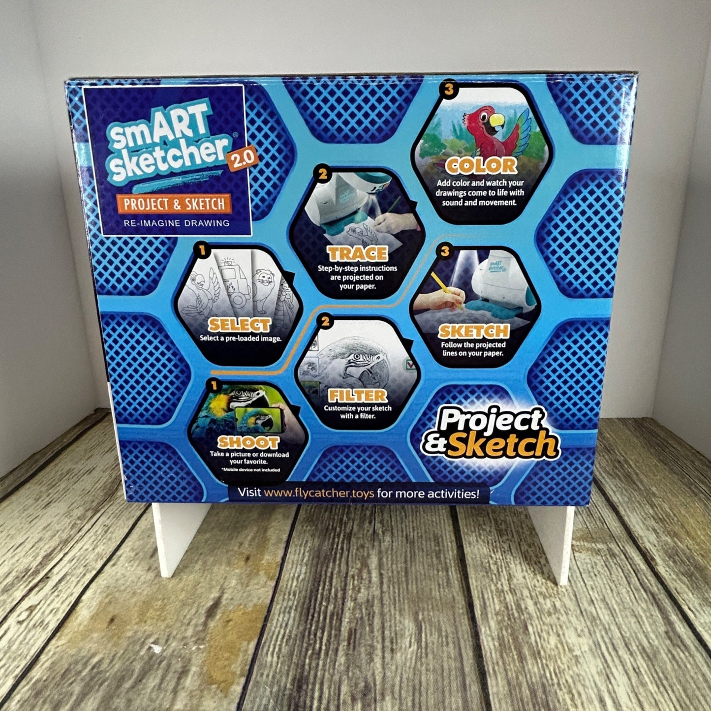 Smart Sketcher 2.0 Project & Sketch Drawing Art Activity Set For Ages 5-15 W/ 3 Carts