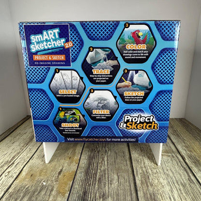 Smart Sketcher 2.0 Project & Sketch Drawing Art Activity Set For Ages 5-15 W/ 3 Carts