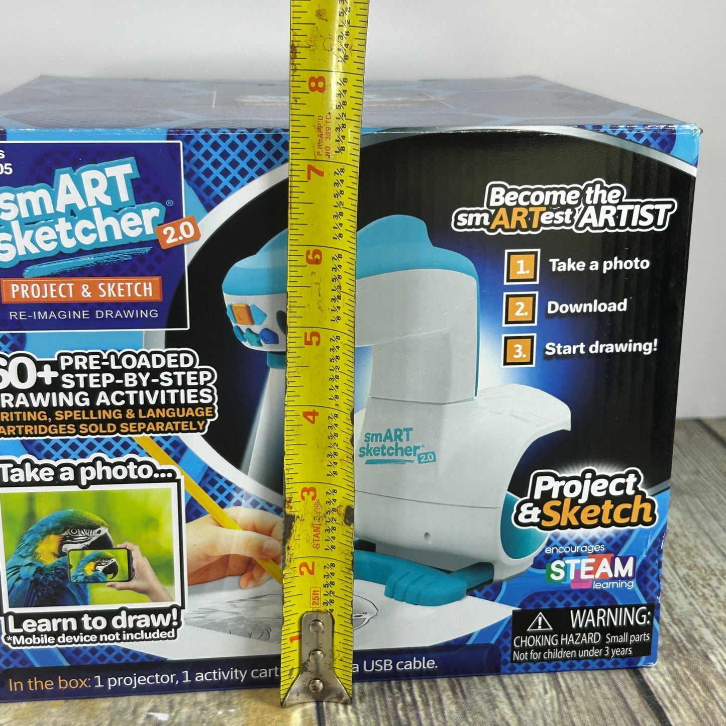 Smart Sketcher 2.0 Project & Sketch Drawing Art Activity Set For Ages 5-15 W/ 3 Carts