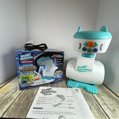 Smart Sketcher 2.0 Project & Sketch Drawing Art Activity Set For Ages 5-15 W/ 3 Carts