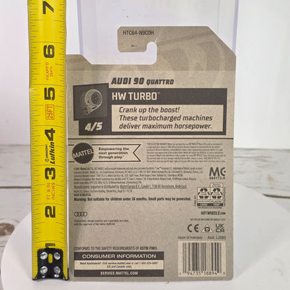 Hot Wheels Audi 90 Quattro Die-Cast Car 1:64 Scale Collectible 144/250 Blue & White 2022 Model