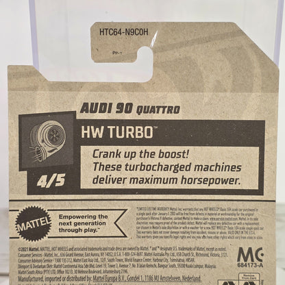 Hot Wheels Audi 90 Quattro Die-Cast Car 1:64 Scale Collectible 144/250 Blue & White 2022 Model
