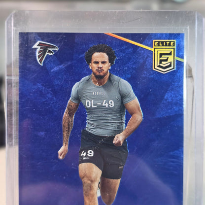 New 2024 Panini Donruss Elite #120 Bralen Trice Falcons DL Rookie /99 Loader