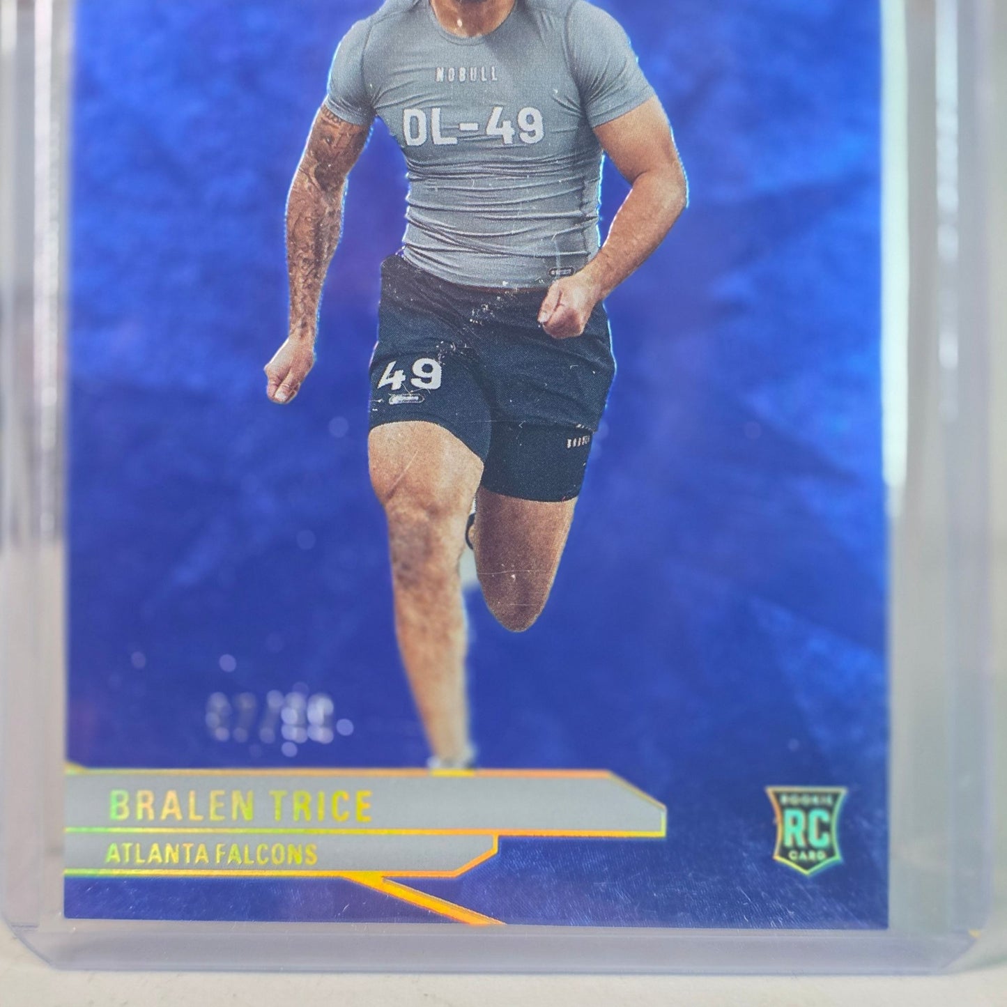 New 2024 Panini Donruss Elite #120 Bralen Trice Falcons DL Rookie /99 Loader