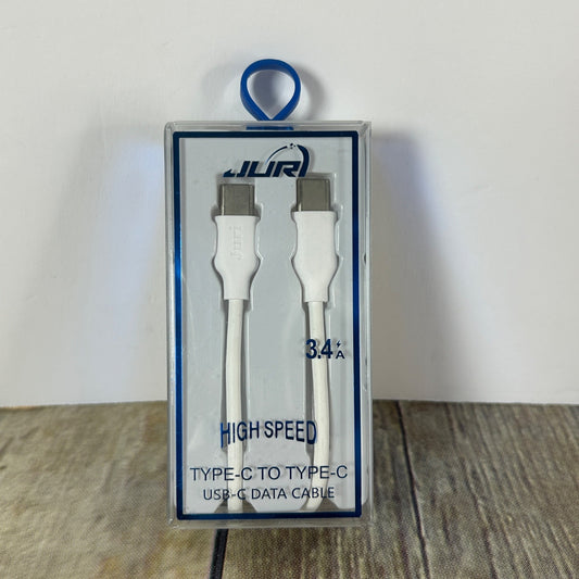 Juri High Speed Type-C To Type-C USB-C Data Cable 3.4A