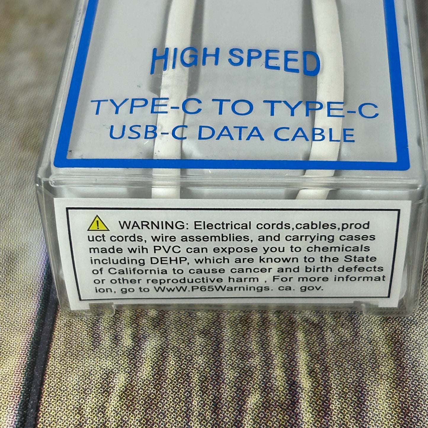 Juri High Speed Type-C To Type-C USB-C Data Cable 3.4A
