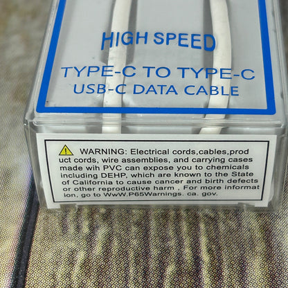 Juri High Speed Type-C To Type-C USB-C Data Cable 3.4A