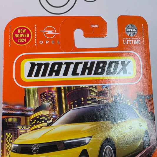🔥 Matchbox 2022 Opel Astra 87/100 Yellow 2024 Mainline Collectors Car New 🔥