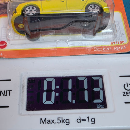 🔥 Matchbox 2022 Opel Astra 87/100 Yellow 2024 Mainline Collectors Car New 🔥