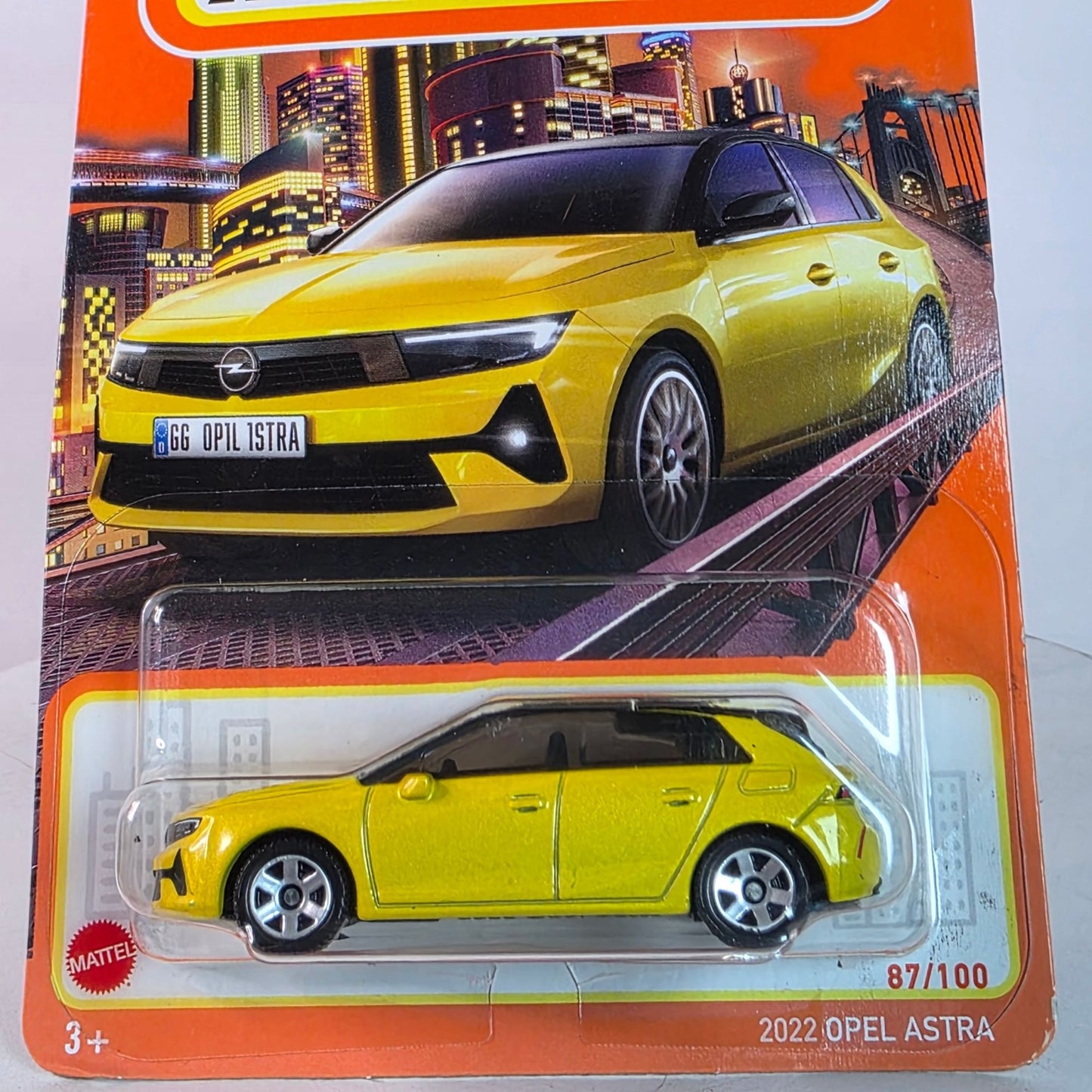 🔥 Matchbox 2022 Opel Astra 87/100 Yellow 2024 Mainline Collectors Car New 🔥