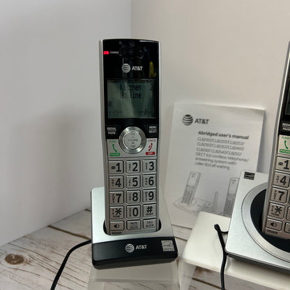 AT&T 3 Handset Answering System Caller ID Cordless Phone CL82307