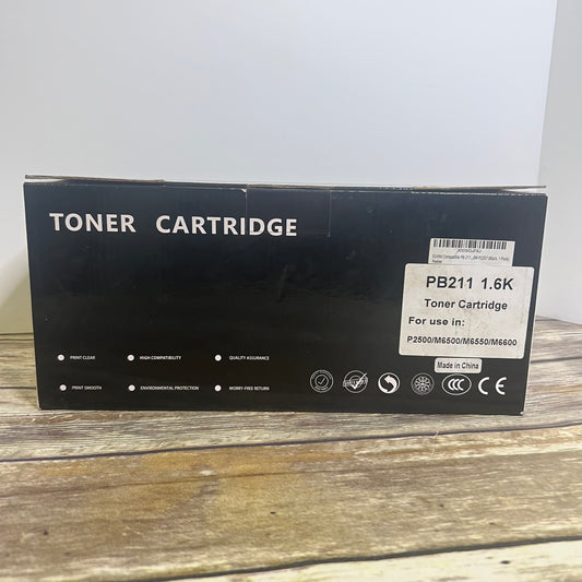 NIB New EUVIVI Compatible PB-211 Toner Cartridge Replacement for Pantum PB211 PB-211EV Toner for Pantum M6500/M6550/M6600/P2500 (Black, 1-Pack)