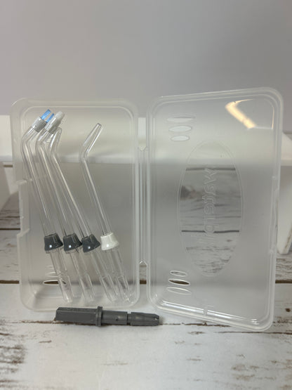 Waterpik Cordless Advanced 2.0 Water Flosser For Teeth, Gums, Braces, Dental Care With Travel Bag and 4 Tips, ADA Accepted, Rechargeable, Portable, and Waterproof, Gray WP-587