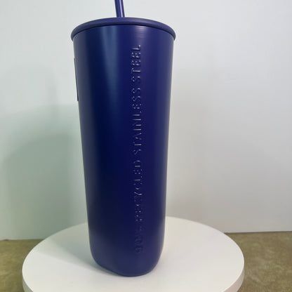 New Starbucks Purple Recycled Stainless-Steel Cold Cup – 24 fl oz #011161907