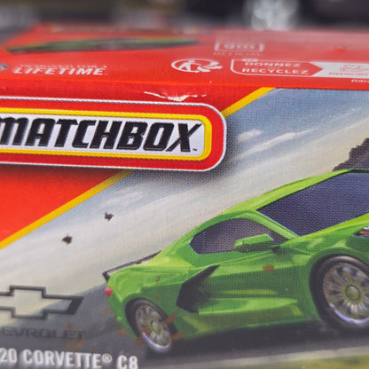 Matchbox 2025 2020 Corvette C8 Green 90/125 Sealed Box NIB Chevy Powergrab