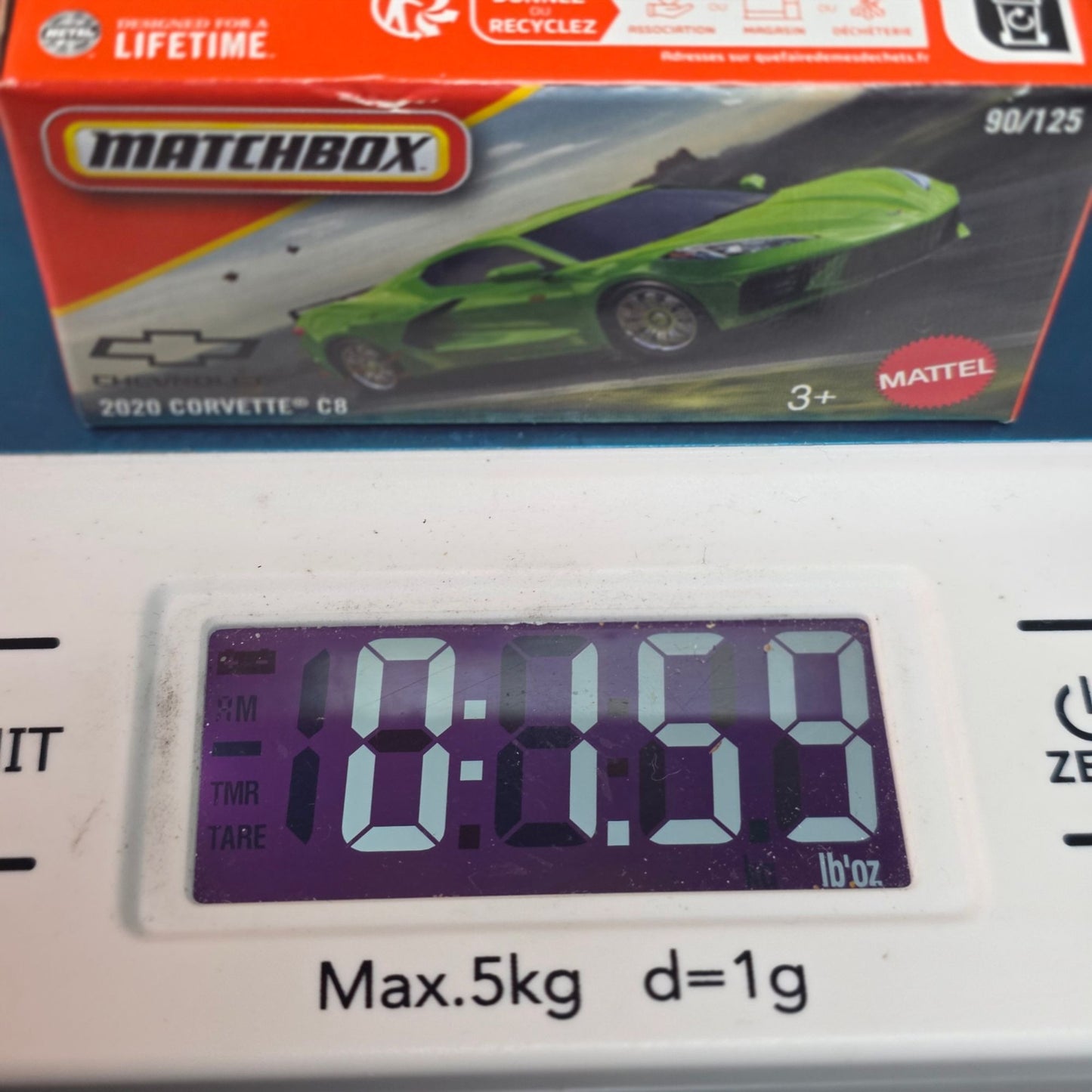 Matchbox 2025 2020 Corvette C8 Green 90/125 Sealed Box NIB Chevy Powergrab