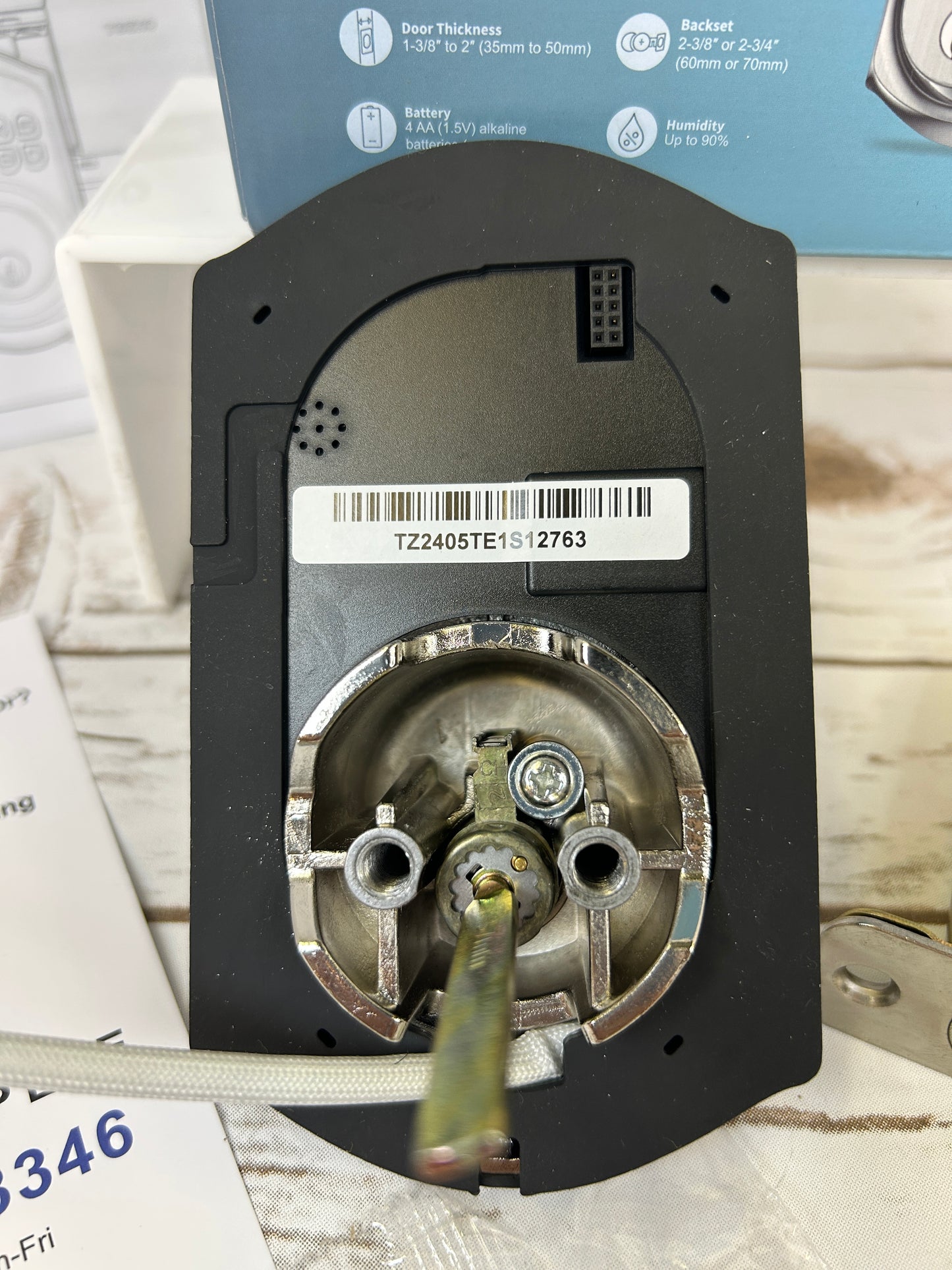 Teeho TE001 Keypad Digital Deadbolt Lock Satin Nickel