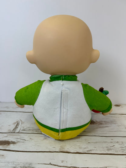 CoComelon Snack Time JJ Plush Doll Apple Sings “Yes Yes Vegetables” Song Phrases