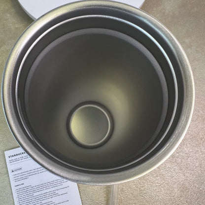 NWT New Starbucks Vacuum Insulated Cold Cup Tumbler Twist Seal Matte White 24oz