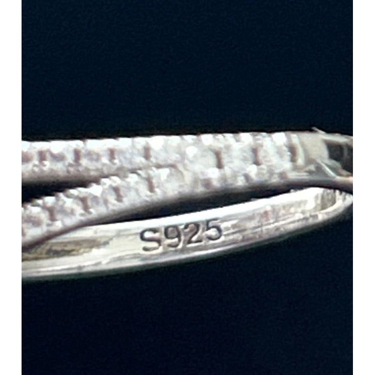 Sterling Silver Princess Cut White Sapphire Ring