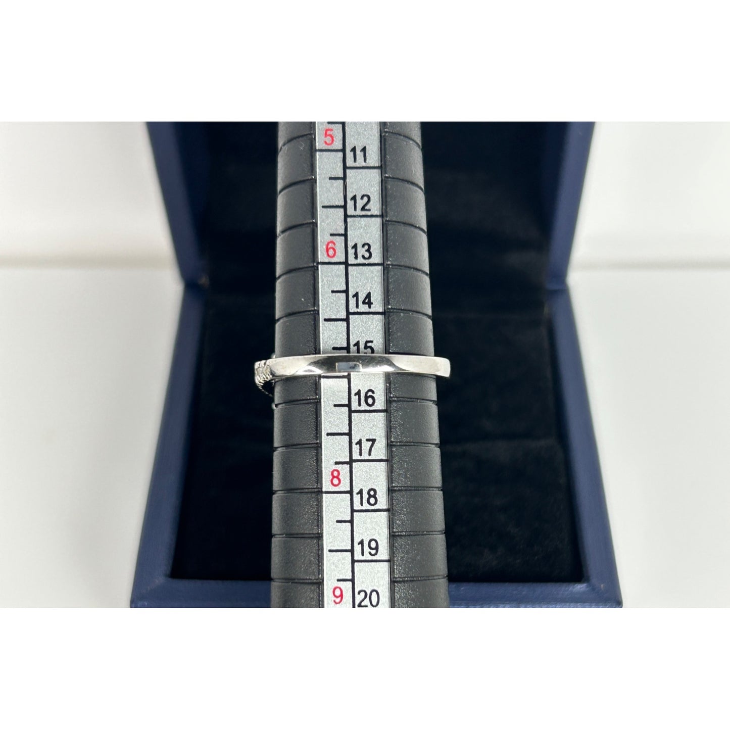 Sterling Silver Princess Cut White Sapphire Ring