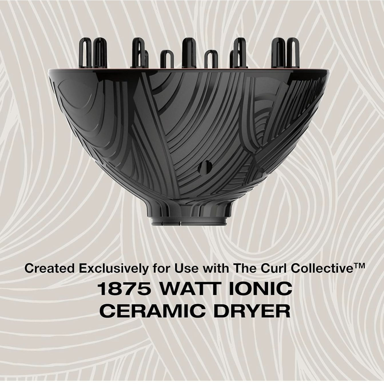 Conair The Curl Collective Curly Hair Diffuser For 2A-3B