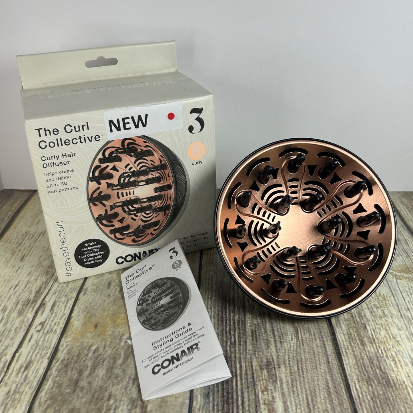 Conair The Curl Collective Curly Hair Diffuser For 2A-3B