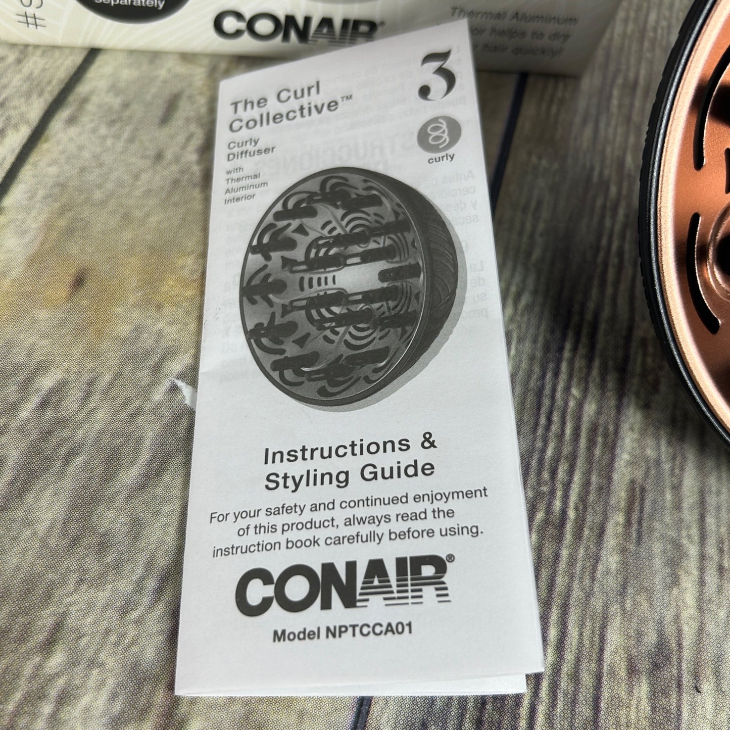 Conair The Curl Collective Curly Hair Diffuser For 2A-3B