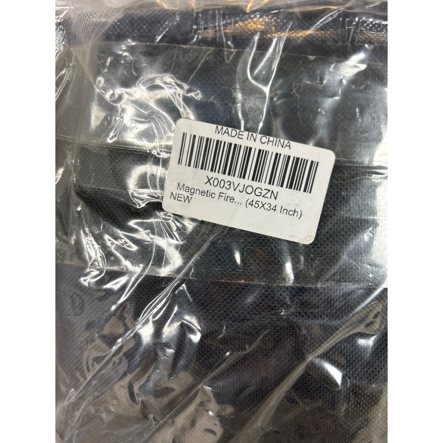 Magnetic Fireplace Screen Cover 45 X 34 Fine Mesh Shield W/ Sturdy Wrap & Strong Magnets For Safety