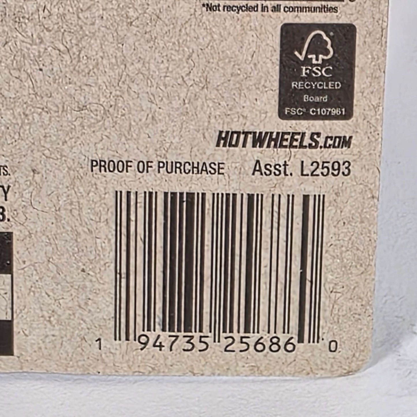 Hot Wheels 91 GMC Syclone Purple Metallic Die-Cast Toy Truck 1:64 Scale Limited Edition 119/250 Collectible