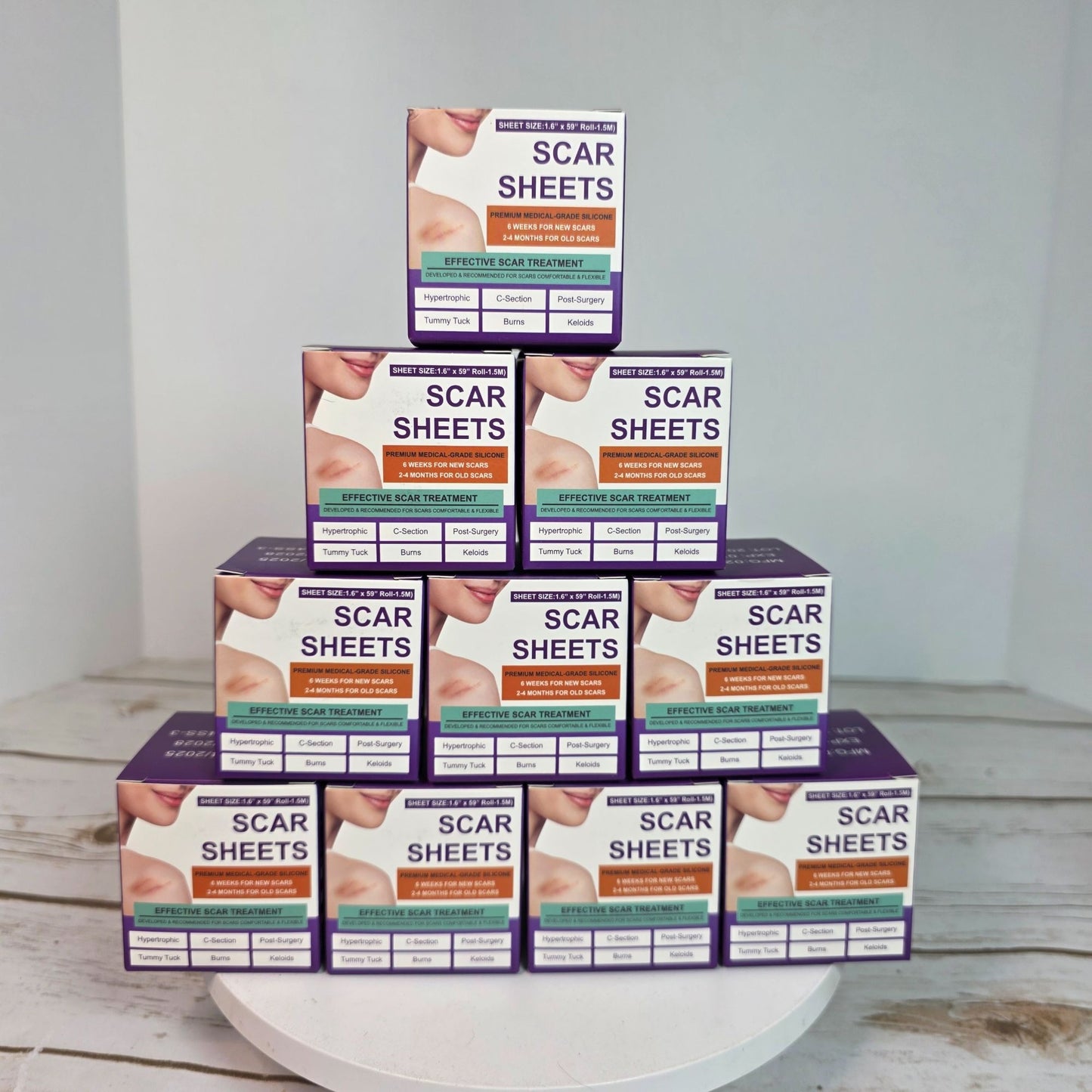 Silicone Scar Sheets For Effective Scar Treatment - Silicone 1.6" x 59" For Old & New Scars