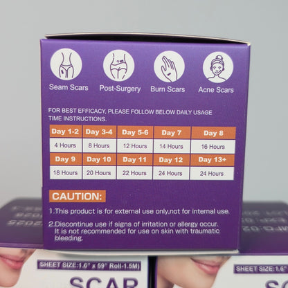 Silicone Scar Sheets For Effective Scar Treatment - Silicone 1.6" x 59" For Old & New Scars
