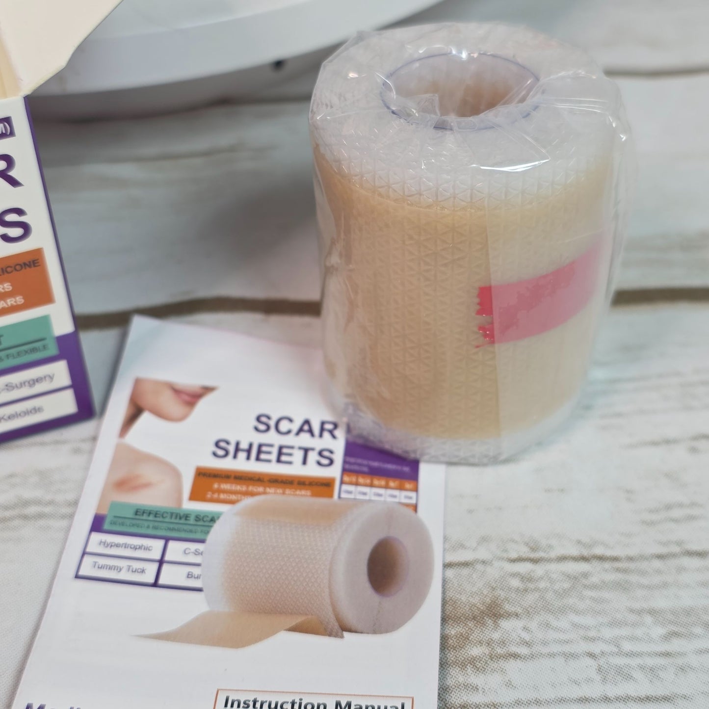 Silicone Scar Sheets For Effective Scar Treatment - Silicone 1.6" x 59" For Old & New Scars