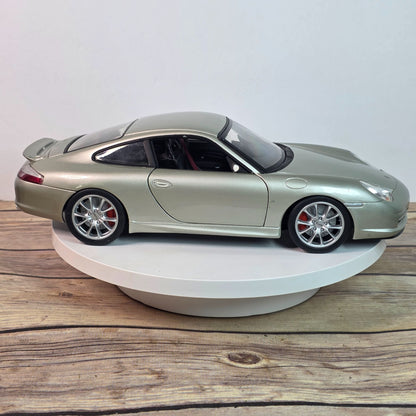 2003 Hot Wheels Porsche 911 GT3 Diecast Model Car 1:18 Scale Silver Collectible Display