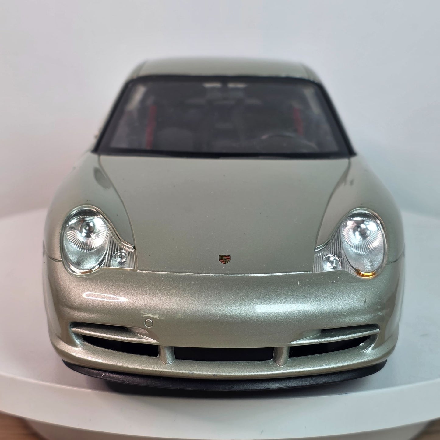 2003 Hot Wheels Porsche 911 GT3 Diecast Model Car 1:18 Scale Silver Collectible Display